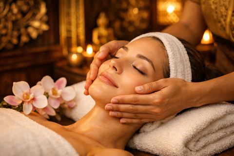 Gesichtsmassage